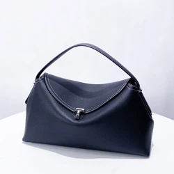 Classic Bags For Women Luxury Designer Handbags And Purses 2024 New In PU Lychee Texture Lock Small Top Handle Underarm Shoulder