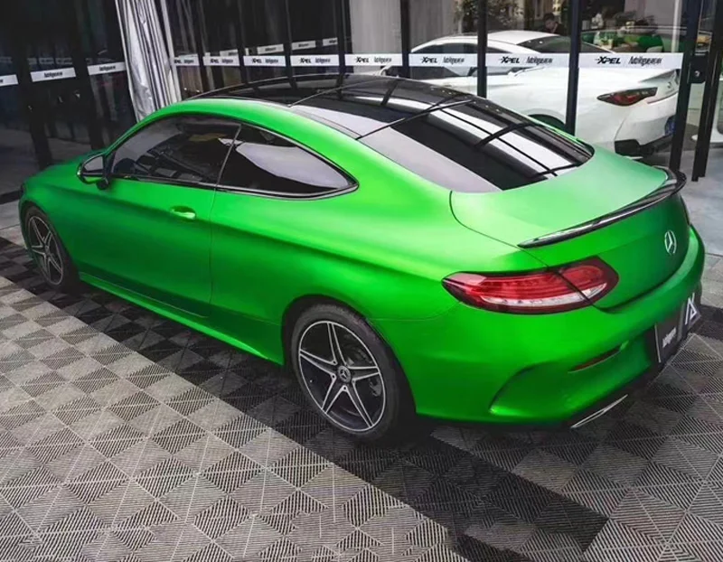 Premium Pearl Matte Metallic Green Vinyl Wrap Film Car Wrapping DIY Adhesive Decal Foil with Air Release Technology