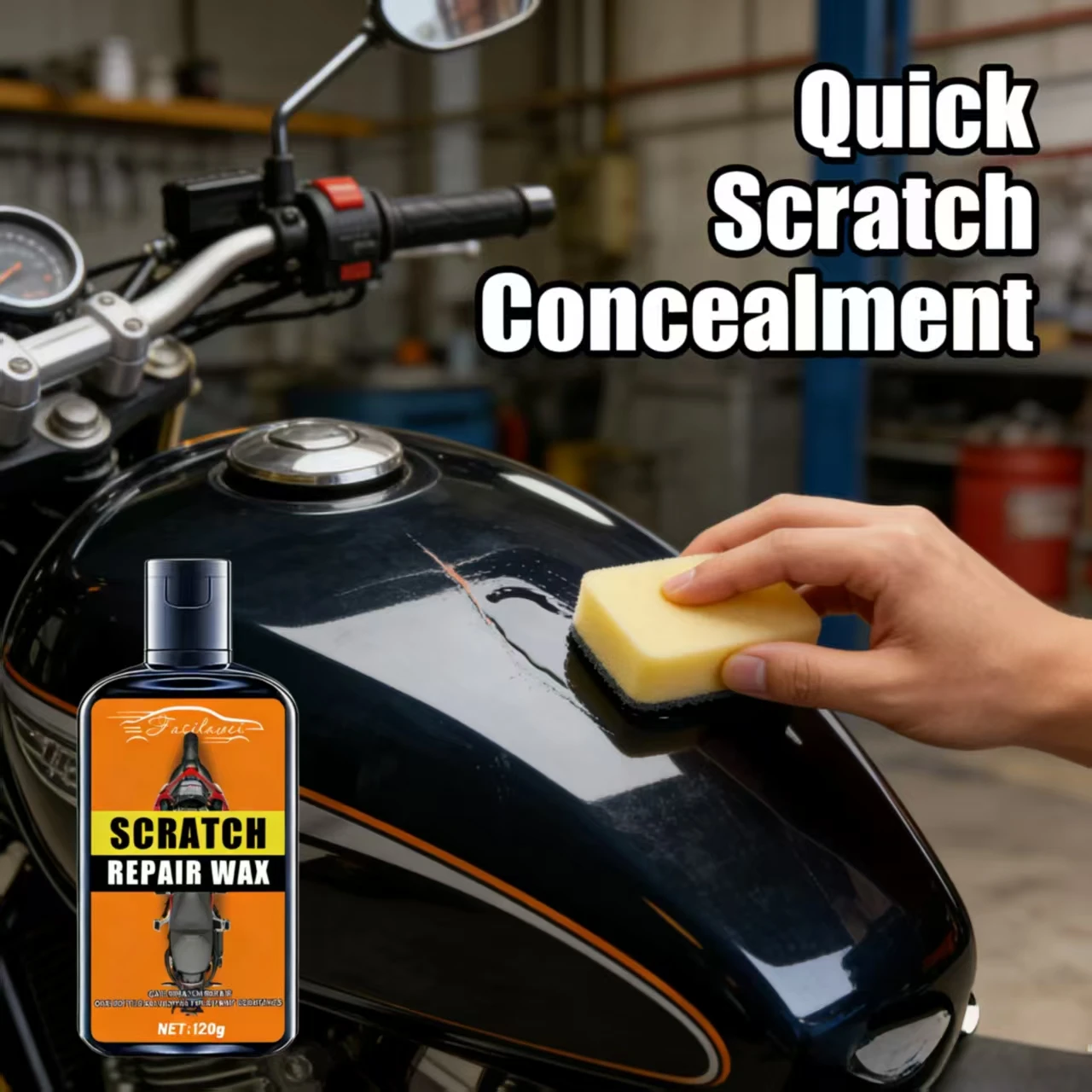 

120g Scratch Repair Wax - Motorcycle Car Paint Scratch Removal Polishing Maintenance Auto Vehicle Surface Care