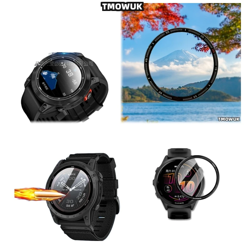 

For Garmin Fenix 6 7 8 7X 6X 7S 47mm 51mm Ergonomic Design PMMA Film Ensures Comfort