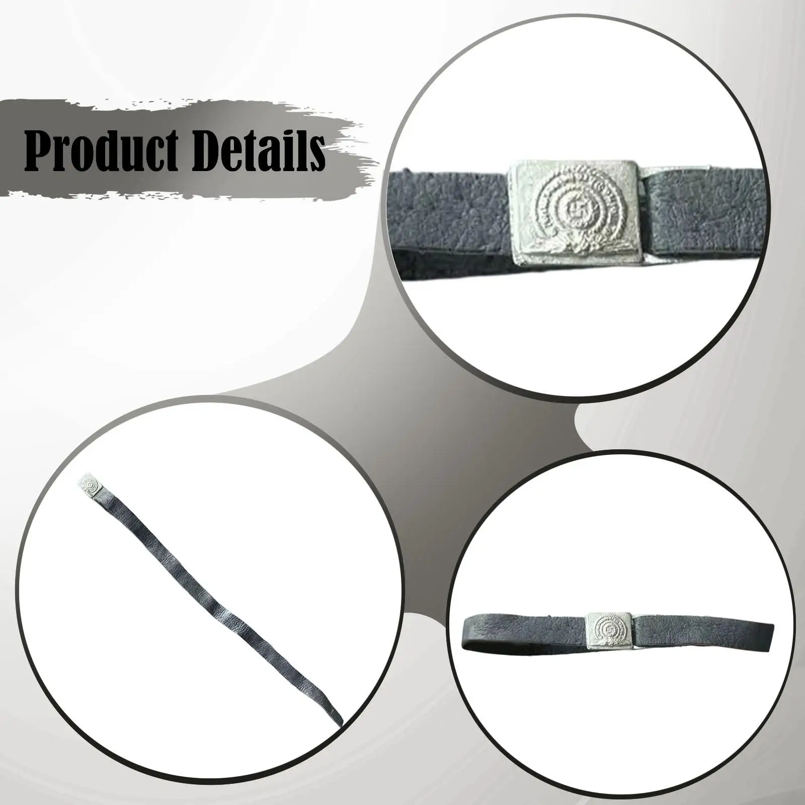 Cinturón de figura en miniatura, hebilla de Metal negro de piel sintética para accesorios de muñeca de acción coleccionables a escala 1 6