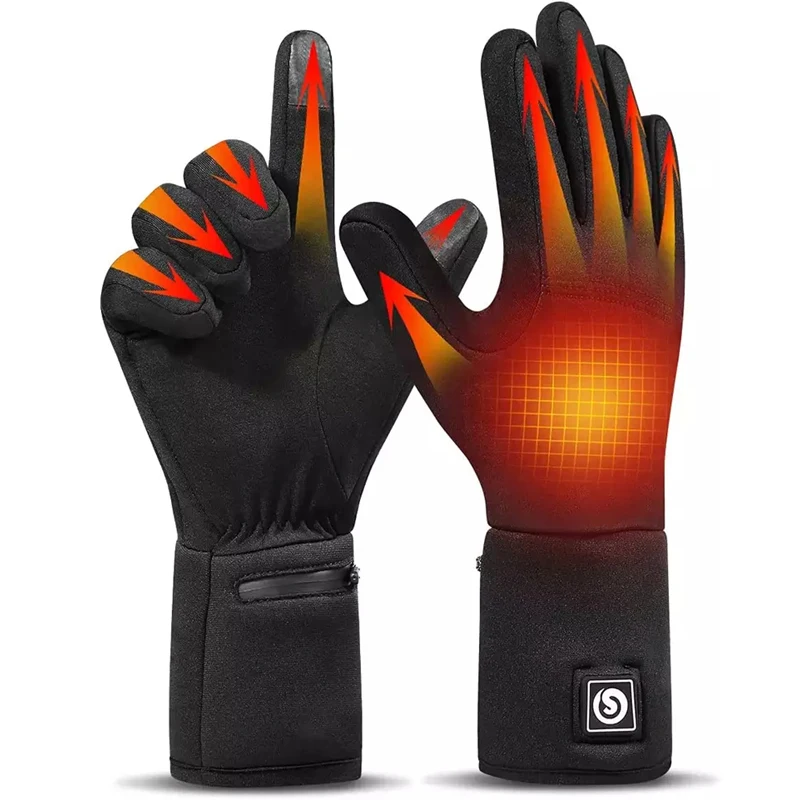 

Customized Mens Womens Lightweight Touchscreen Outdoor Ski Motorcycle Hand Heating Electric Heated Gloves