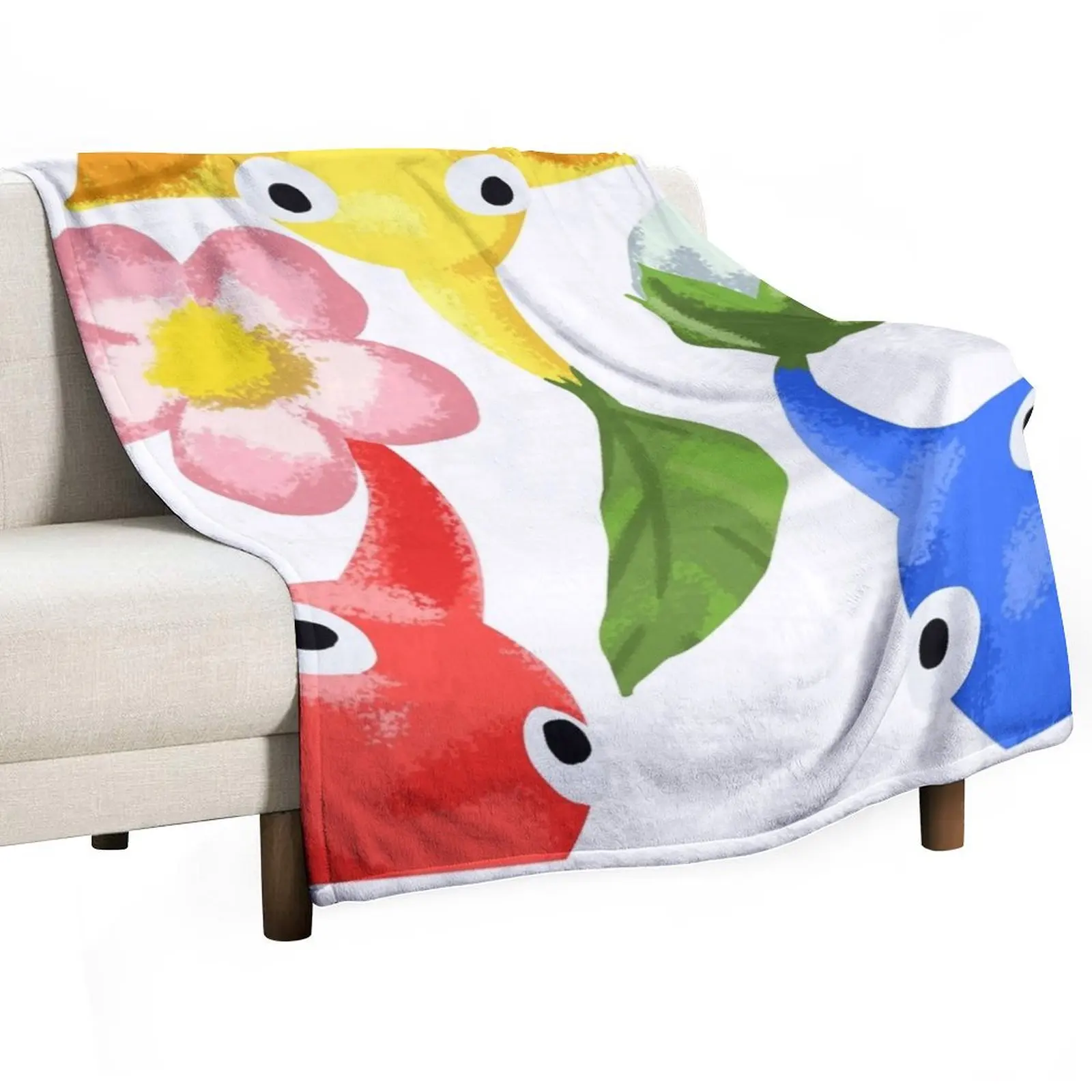 

Triple Pikmin Throw Blanket Thermals For Travel Bed linens Luxury St christmas gifts Blankets