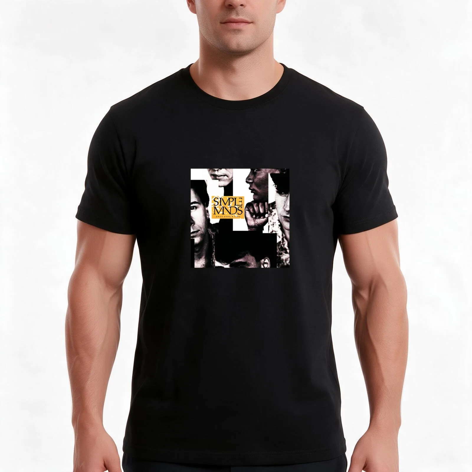 Simple Minds are a Scottish rock band T-Shirt, Summer Casual Cotton Tee, Oversized Streetwear Tops, Vintage Graphic Print