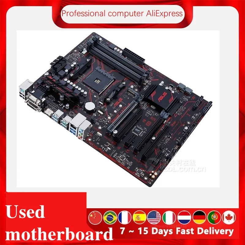 Used For ASUS PRIME X370-A X370A Motherboard Socket AM4 DDR4 For AMD X370 Original Desktop PCI-E 3.0 Mainboard