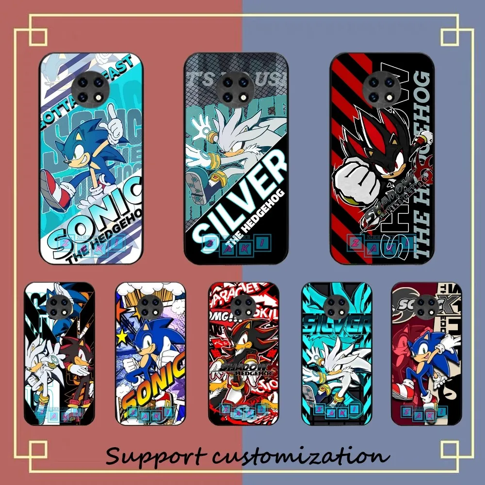 S-Sonic Phone Case For Redmi 5 6 7 8 9 10 plus pro 6 7 8 9 A GO K20 K30 K40 pro plus F3 Fundas