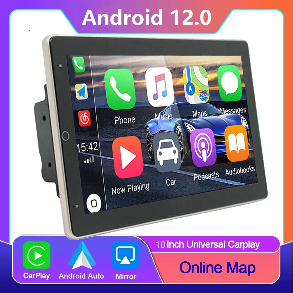 

10.1" Android 12 Universal Double 2Din Rotatable Car Accessory Radio Multimedia Video Player GPS Navi Autoradio Stereo Carplay