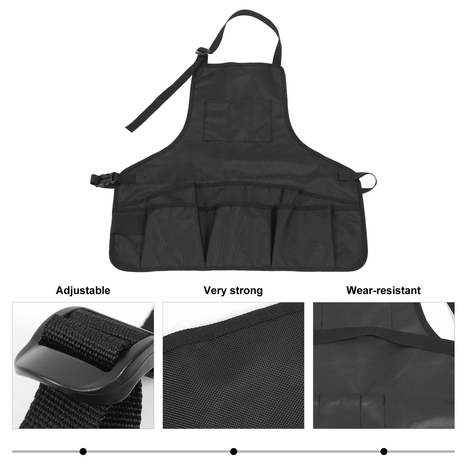

Canvas Gardening Apron Premium Multi-Pockets Tool Apron for Garden Workshop Home Storage Bib