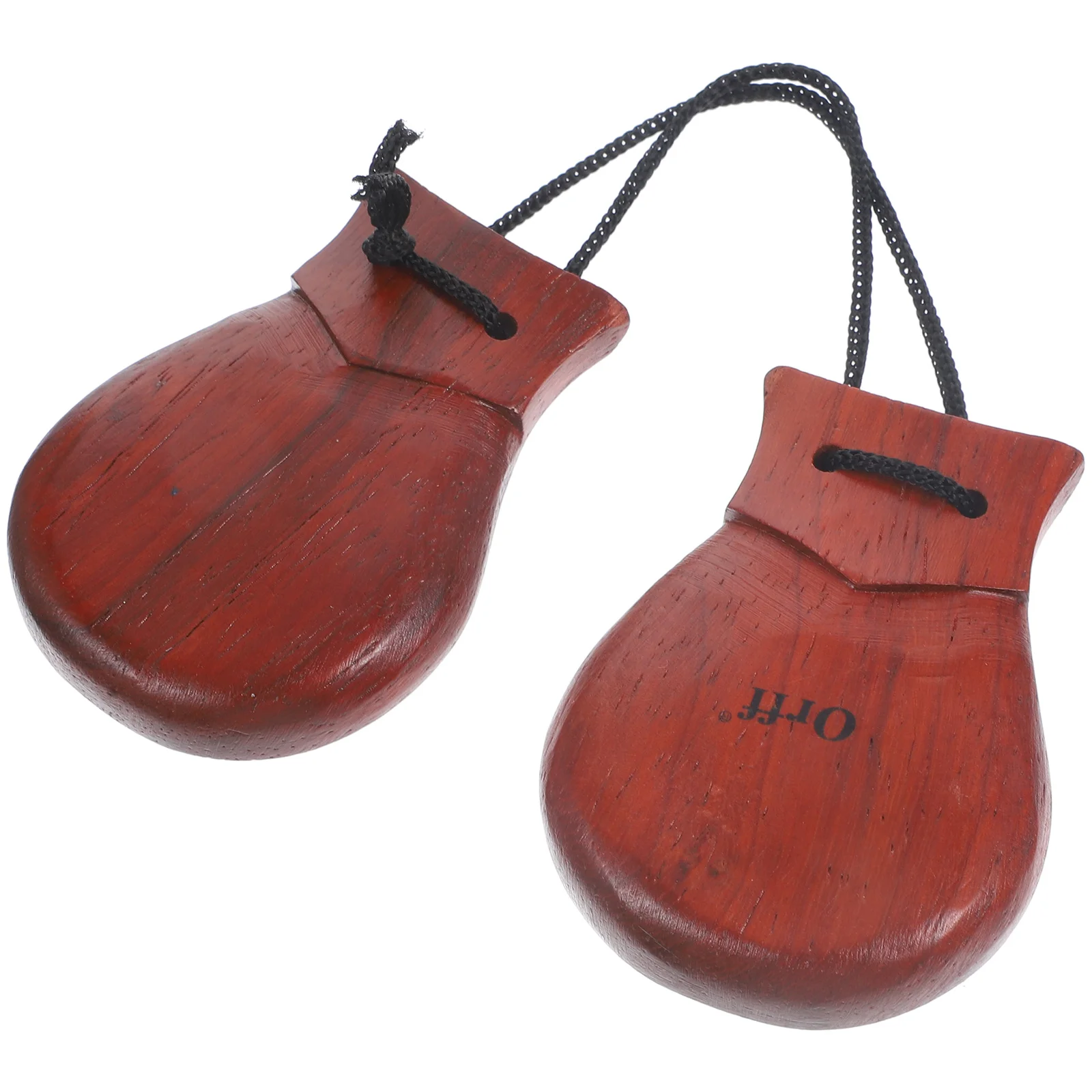

Large Stemless Castanets Percussion Instrument Spanish 1 Wooden Instruments for Adults Pear Party Favors Toddler