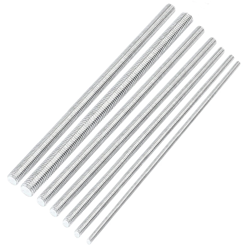 1 шт. резьбовой стержень 304, стальной винт M2 M2.5 M3 M4 M5 M6 M8 M10 M12 M16 M18 M20, болт без головки, резьба с полной резьбой