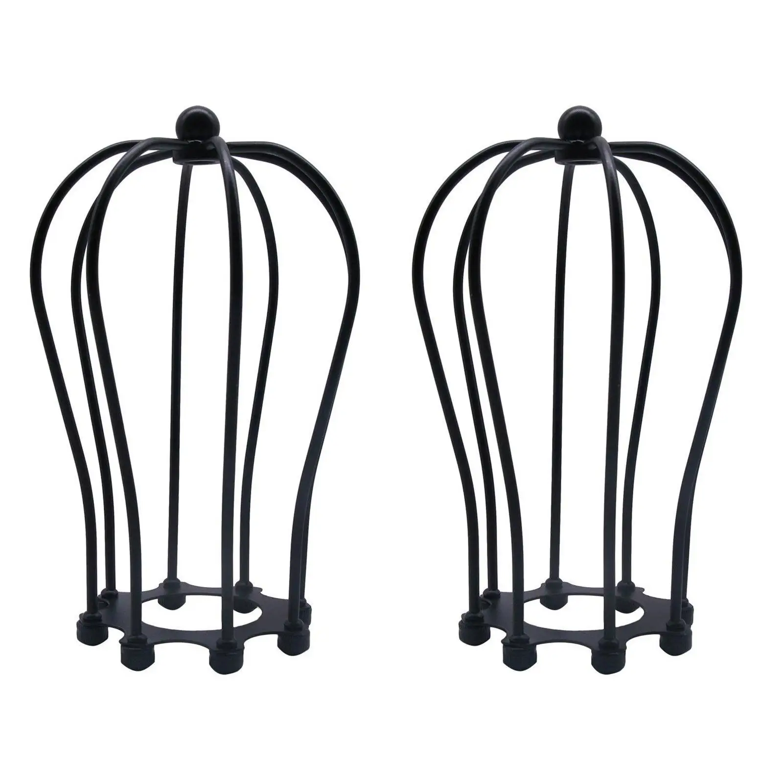 Decorative Wrought Iron Lamp Shade Metal Cage Lampshade Frame for Ceiling Fixture Vintage Style Living Room Lamp