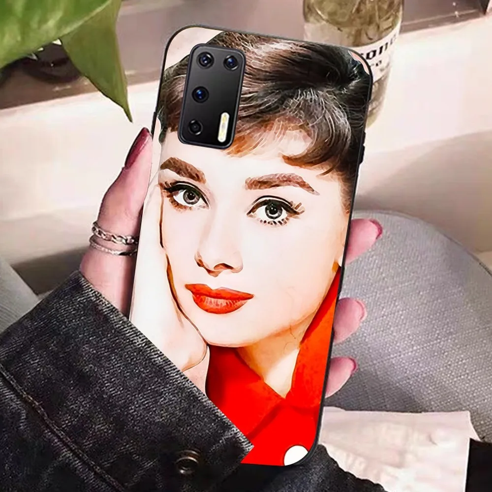 Audrey Hepburn Phone Case For Huawei P 8 9 10 20 30 40 50 Pro Lite Psmart Honor 10 lite 70 Mate 20lite