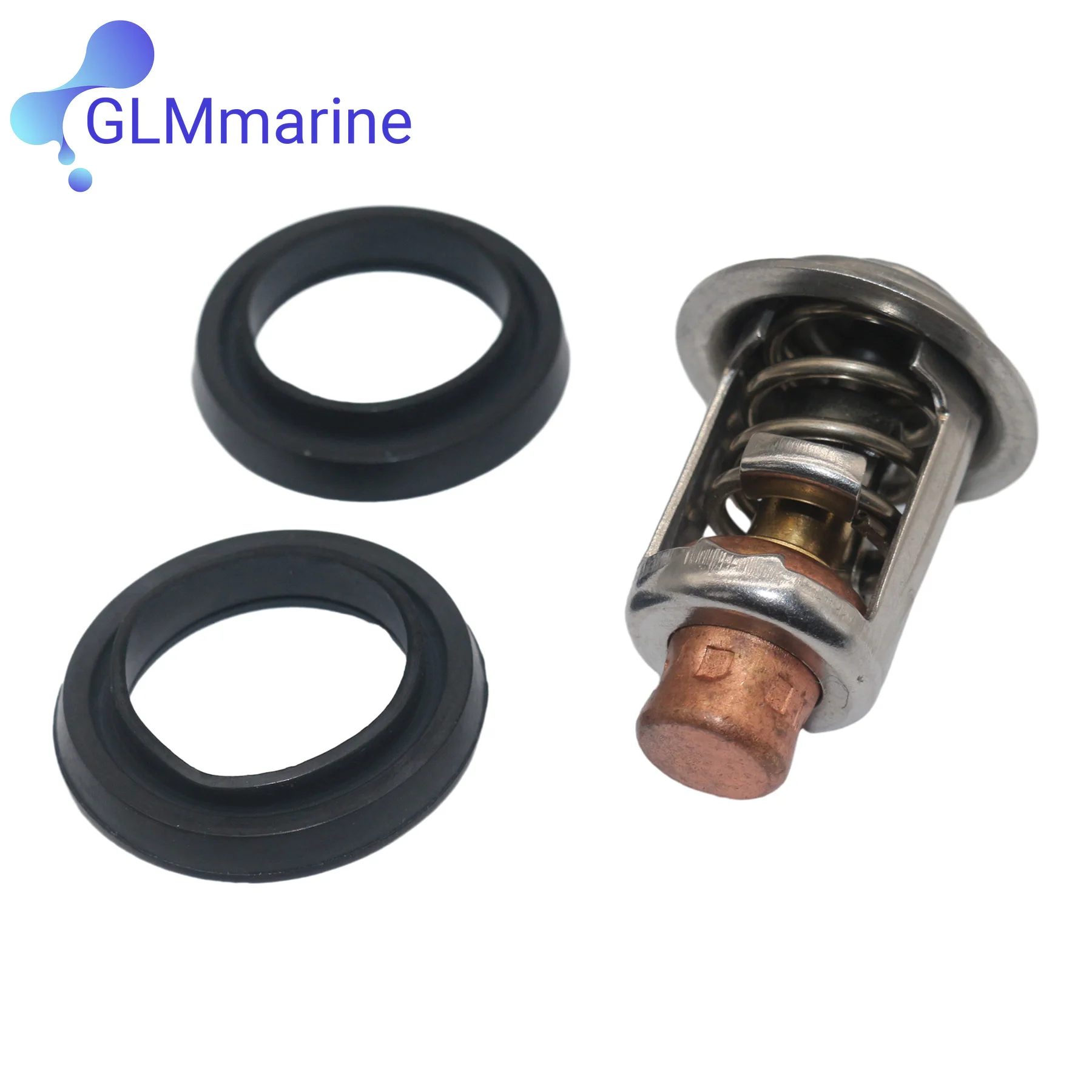 For OMC Johnson Evinrude 143°F/62°C Thermostat 378065  393659  6-235 HP Outboard Engine 434841 437414 5005440 508626