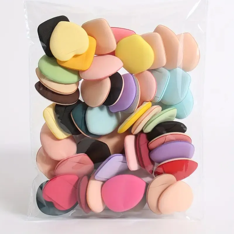 5/10/20/50 قطعة من إسفنجات مكياج الأصابع خالية من اللاتكس - نفث مزج متعدد الطبقات لكريم الأساس/كريم BB/كونسيلر |   الاستخدام الرطب والجاف