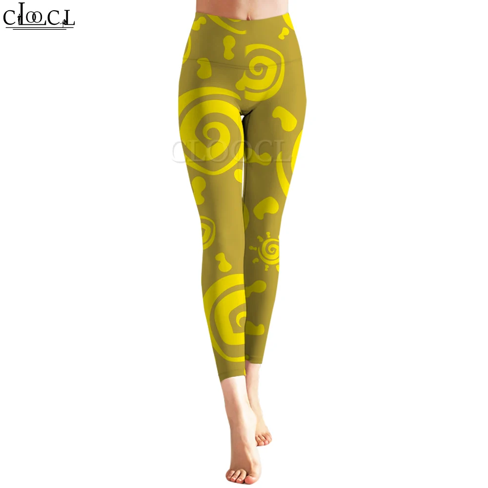 CLOOCL Leggings da donna alla moda Cartoon Sunny Pattern Stampa 3D Pantaloni elastici da allenamento per palestra femminile Pantaloni da yoga Stile Kawaii