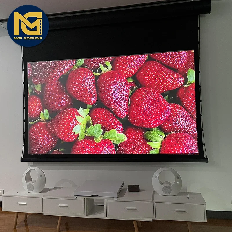 150 inch projector screen hanging wall home theater /large indoor cinema projection screens