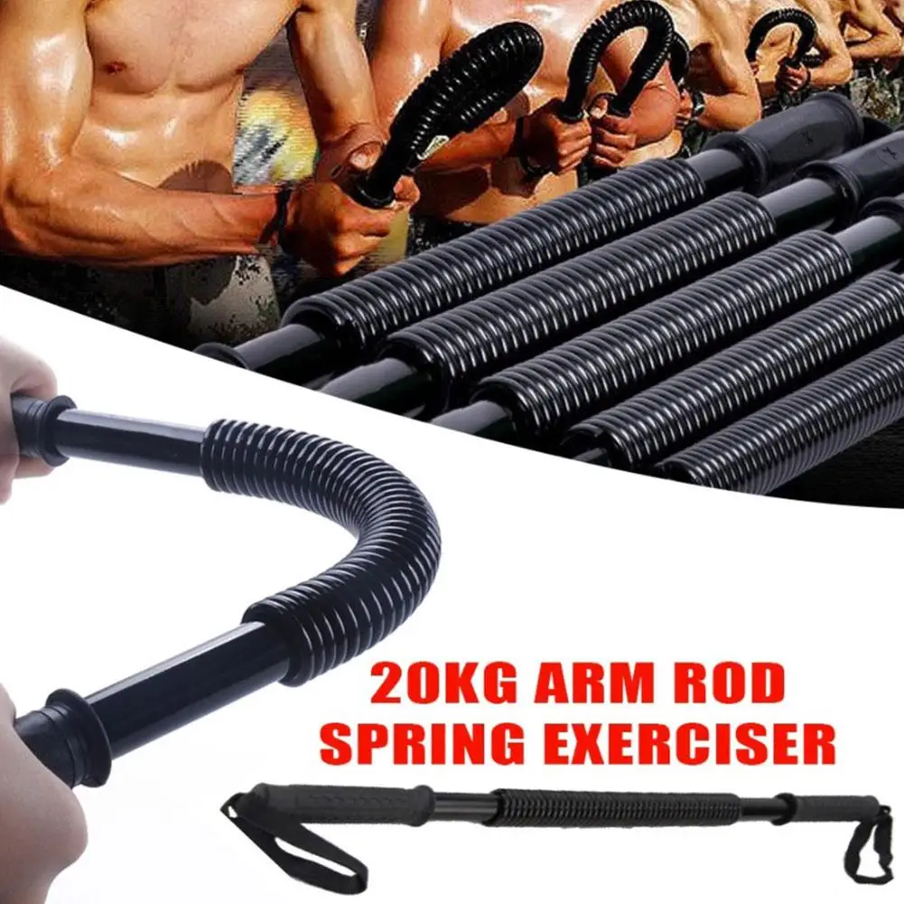 

Arm Chest Strength Training Spring Power Twister Bar Developer Sport Tools Men 20KG Hosue Adult Exercise Office Unisex Fitn Z9O5