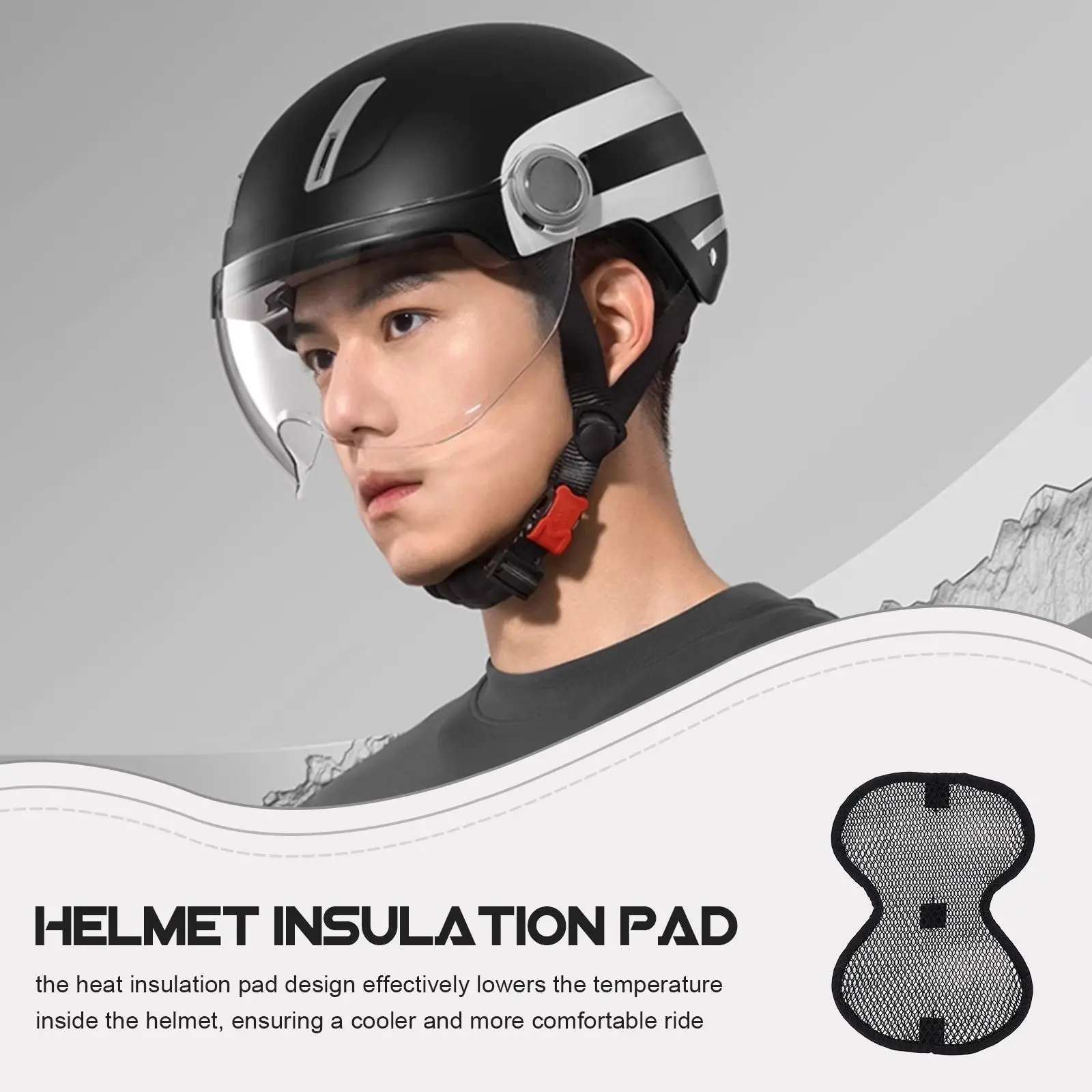 Breathable Mesh Pad Replacement Pads Electric Bike Motorcycle Bicycle Liners Heat Reduction Lightweight