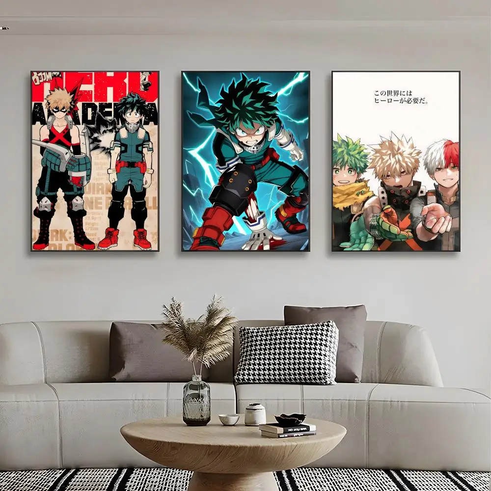 Anime M-My Hero A-Academia Poster High-definition poster stickers ideal gifts for living rooms hallways