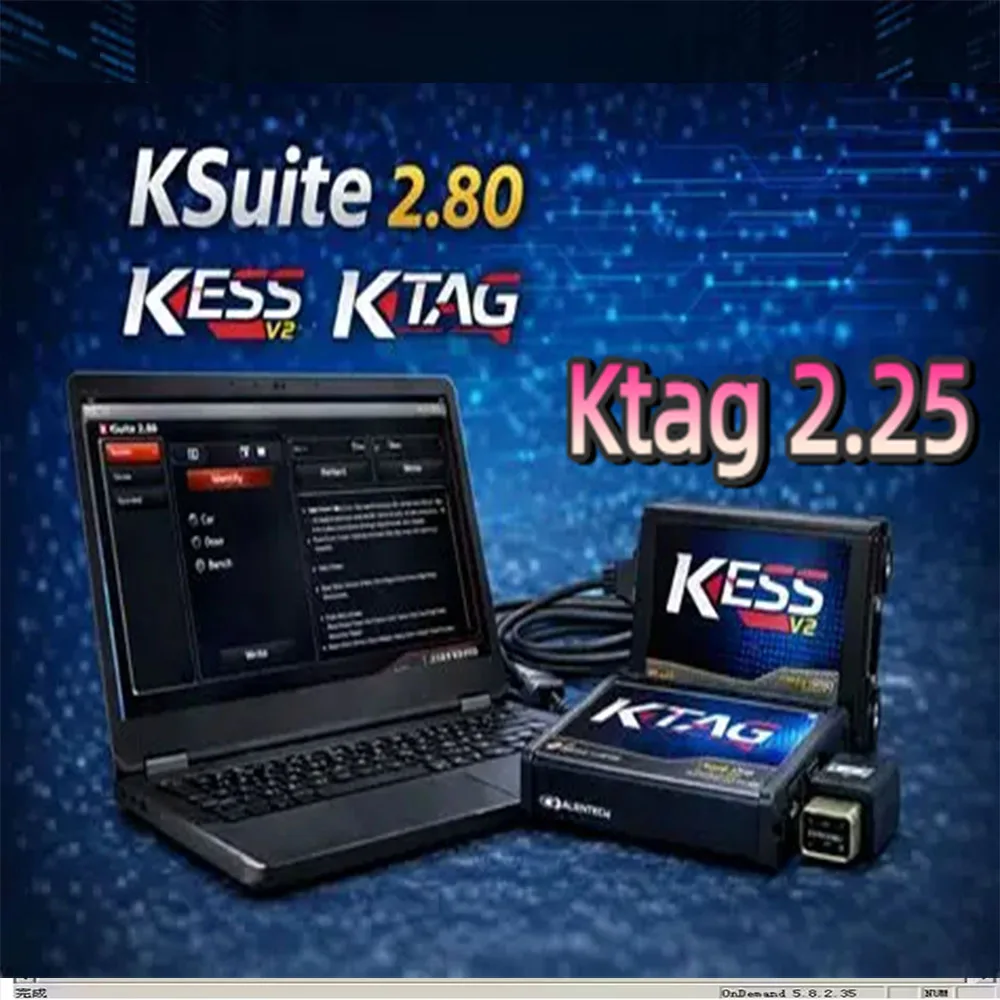 KTAG 2.25 ECU chip programming tool repair software ktag 2.25 Diagnostic tools tuning auto ecu c Coche Camión Bicicleta Tractros