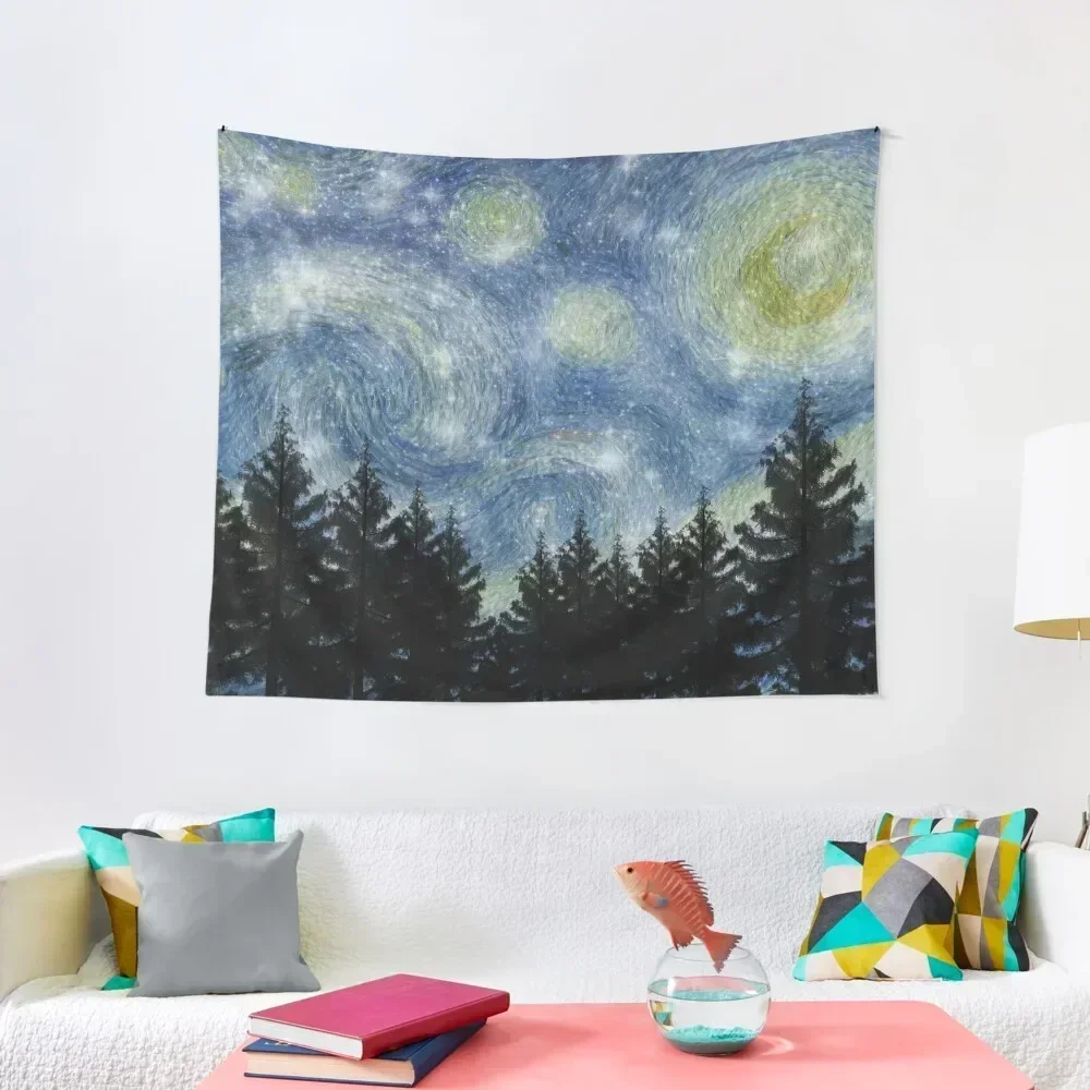 

Star Night Tapestry Decorations For Room Wall Carpet Decorative Wall Tapestry