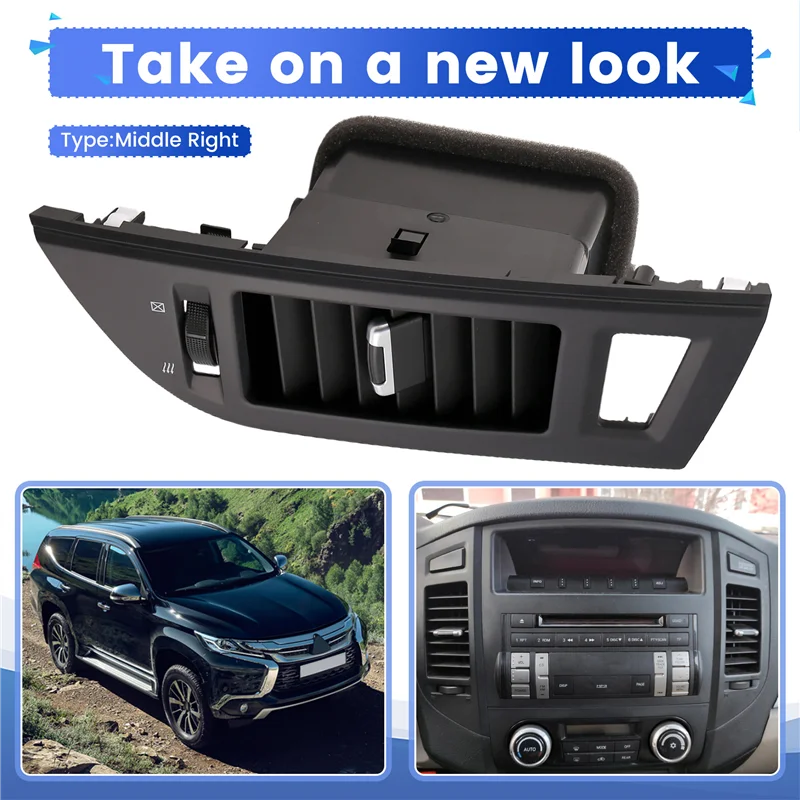 

Car Dashboard Middle A/C Air Conditioner Outlet Assembly 8030A087 For Mitsubishi Pajero V83 V87 V88 V93 07-20 LHD-AD39