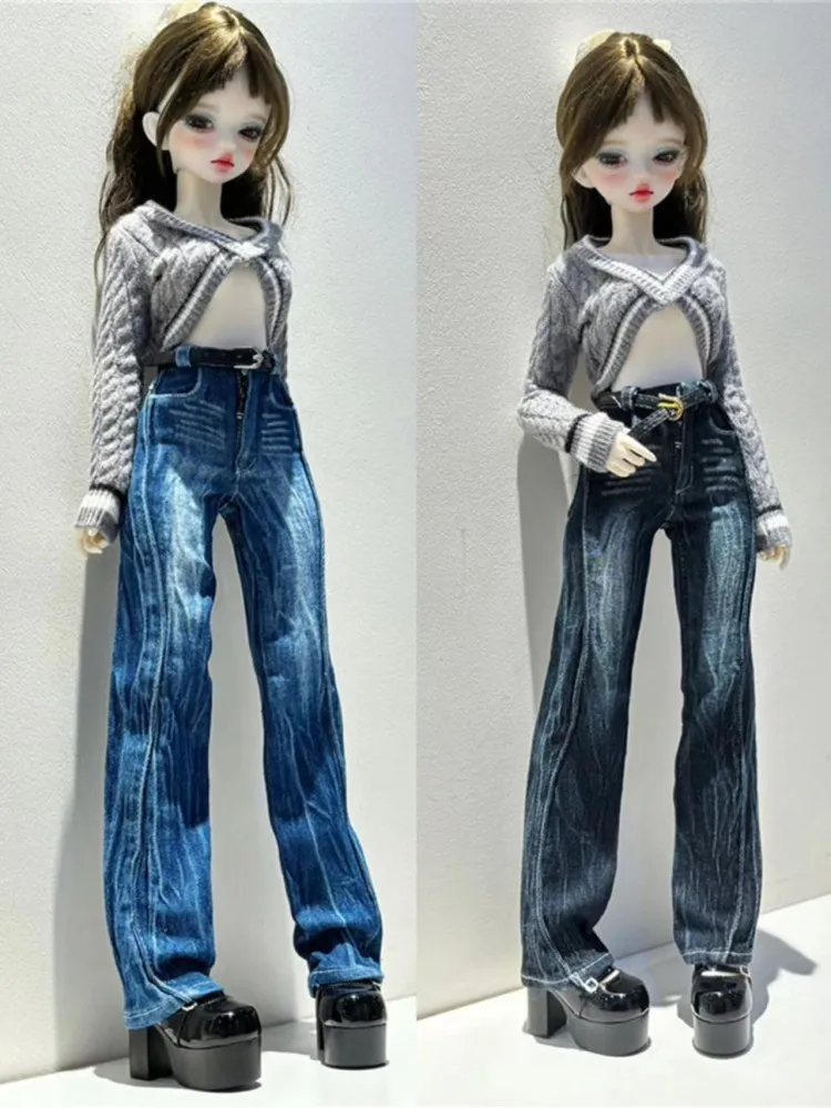 

BJD Doll Clothes For 1/4 Dolls Fashion Jeans Blue Pants Dolls Clothing Accessories(Excluding Doll)