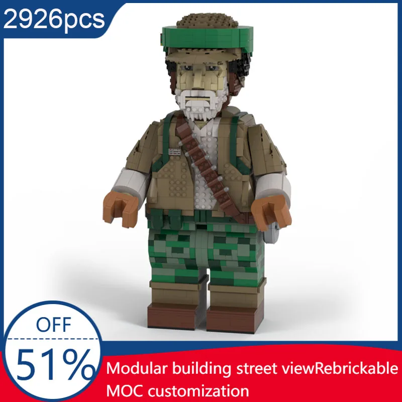 

New MOC Space Battle Helmets Old Captain Rex Mega Figure Model Custom DIY Puzzle Technology Creative Assembly Toys Kids Gifts