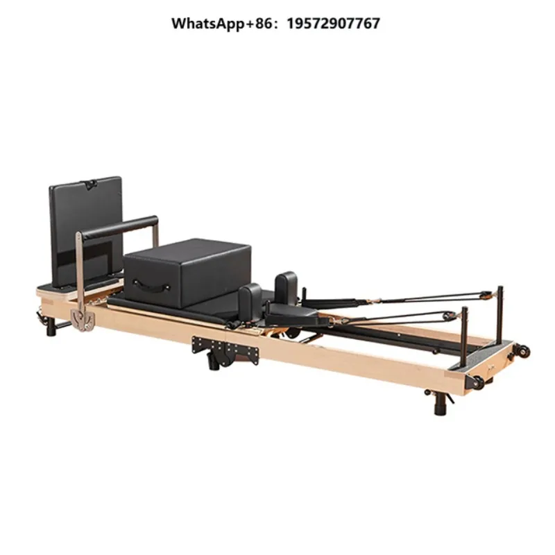 High-End Multi-Functional Maple Folding Core Bed Home Foldable Pilates Reorganizer for Pilates Studio Training