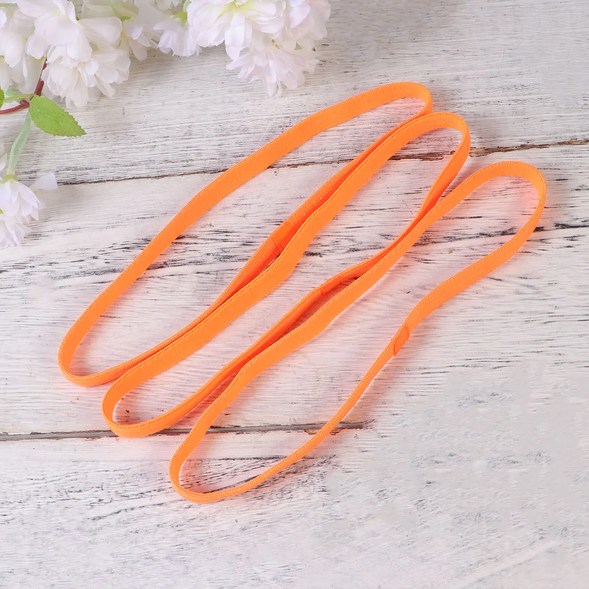 

9Pcs Running Headband Sports Yoga Supplies Stretchy Hairband Dance Elastic Sweatbands Orange Yellow Unisex Cloth Durability