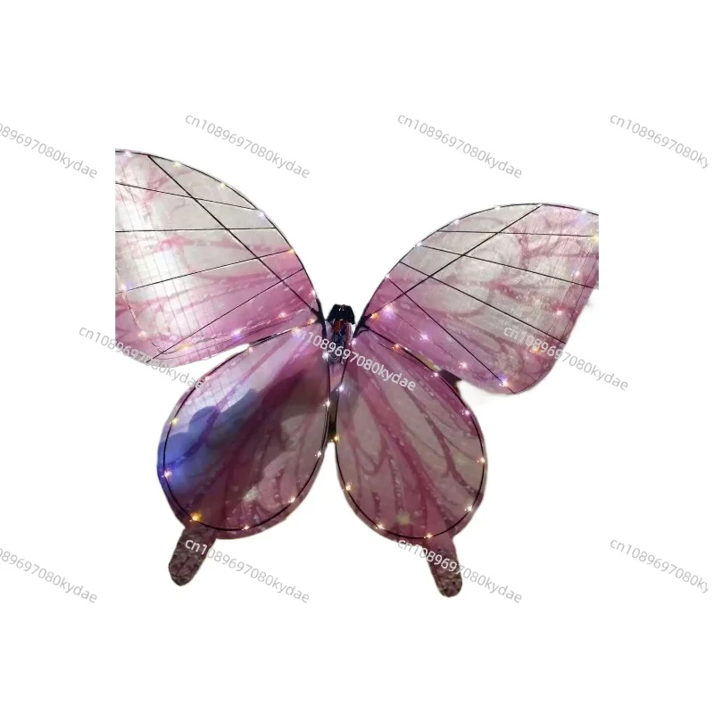 Flapping Butterfly Stage Prop Bionic Flying Insect Model for Performance & Education RC Light-Up