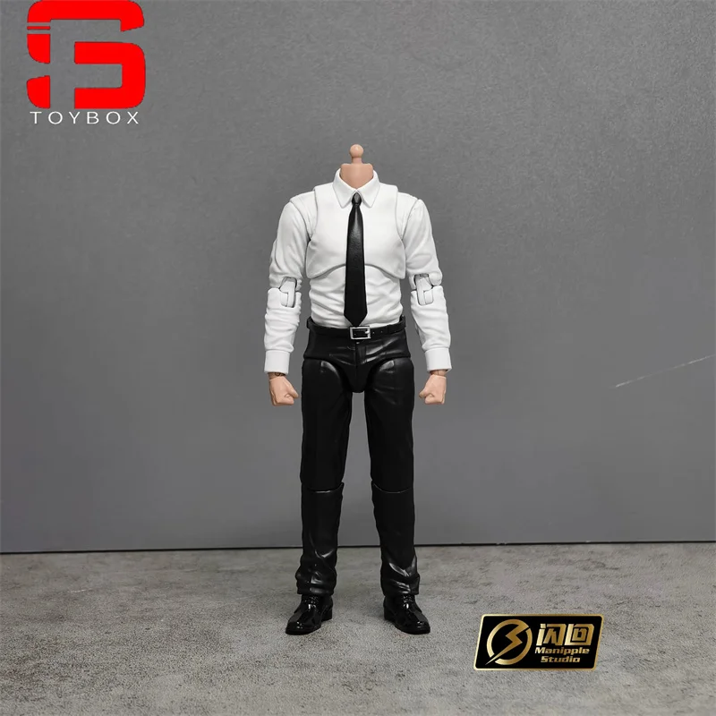Manipple Studio 1/12 Action Figure Gray Black Blue Suit