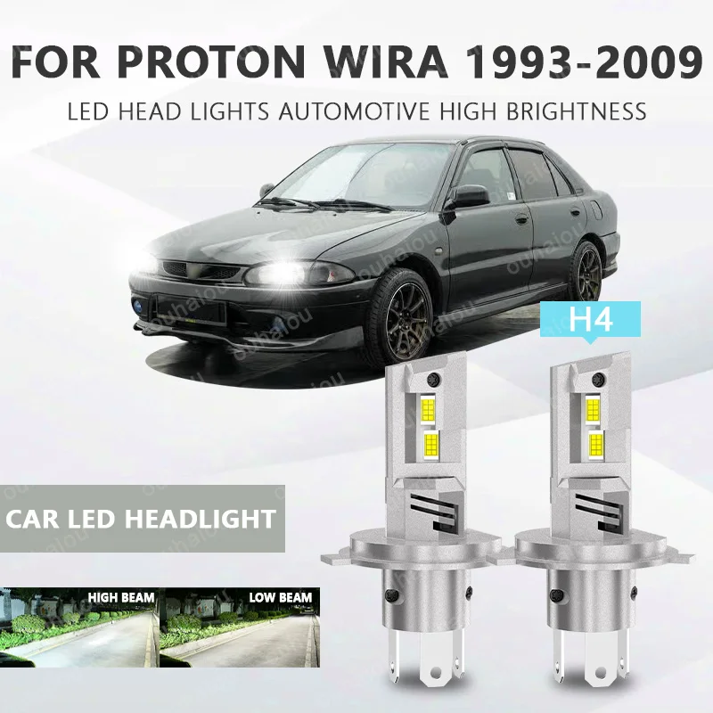 

For proton wira 1993-2009 LED bulb car headlight with heat sink LED headlight headlight H4