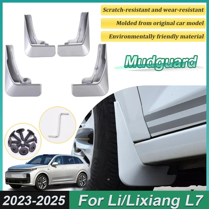 

Аксессуары для Lixiang L7 Li L7 2023 2024 2025 4 шт. окрашенные автомобильные передние брызговики, брызговики заднего крыла, колеса, автомобильные аксессуары