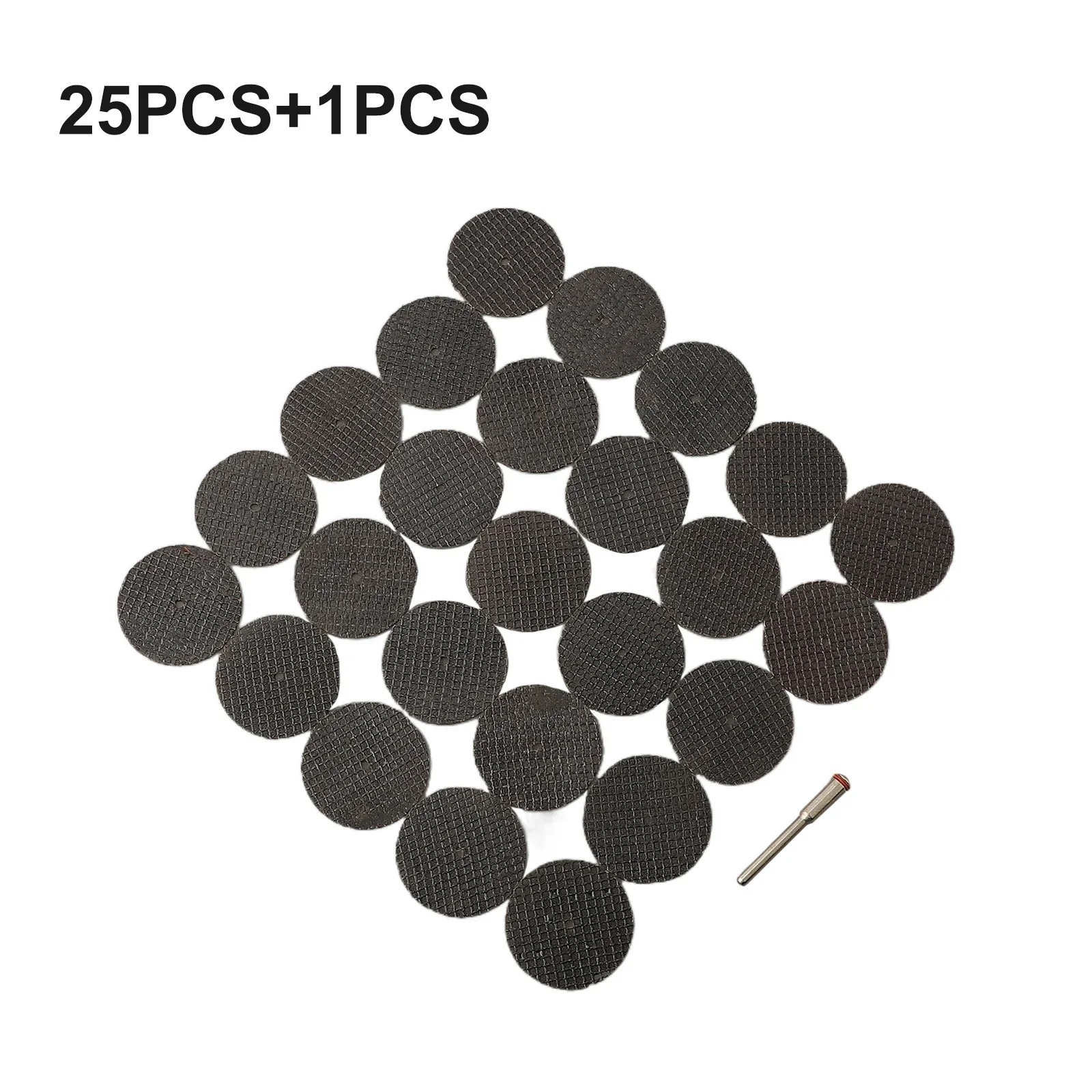 Replacement Practical Grinding Wheels Disc Mandrel 1/8 Inch 26pcs/set Black Cut Off Wheel Cutting Wheel Discs Saw Set