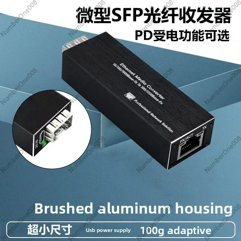 Mini Sfp Micro Transceiver, Gigabit/10 Gigabit Auto-negotiating Optical Transceiver, Ethernet Rj45 To Fiber Sc/lc