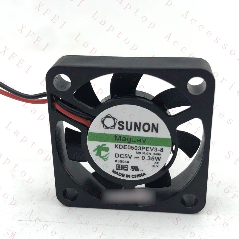 

D 1PCS New KDE0503PEV3-8 DC 5V 0.35W 2-wire Cooling Fan #as