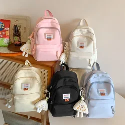 Japanese Wind Soft Girl Cute Girl School Bag with Large Capacity Minimalist and Versatile College Students Lightweight Backpack