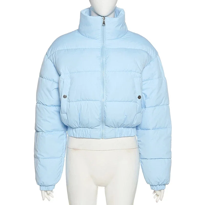 Fall Winter Down Coat Puffer Jacket and Coats Women Christmas Bubble Cropped Outerwear Warm Clothing Woman Jacket Woman Parkas