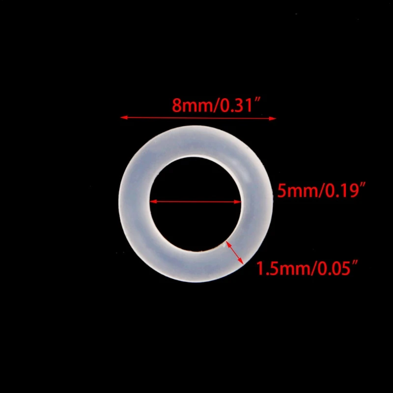 120Pcs White Keycaps Rubber O-Ring Switch Sound Dampeners For Cherry MX Keyboard Dampers for Key Cap O Ring Replace Part