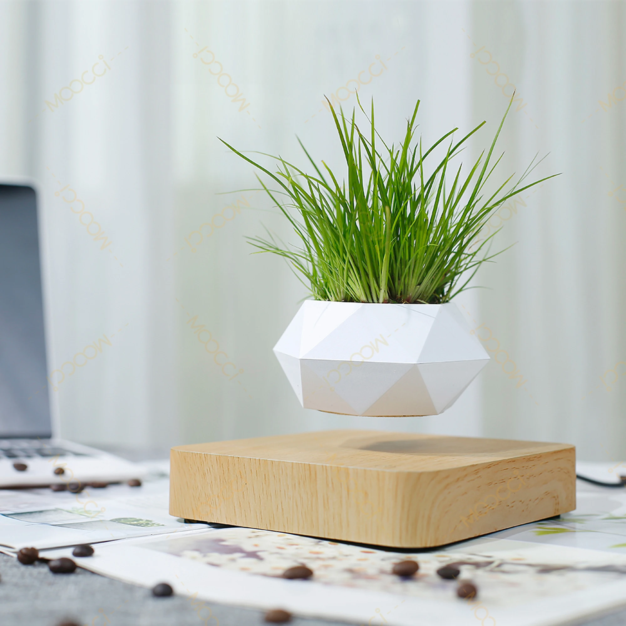 Hot selling and popular High-Class Commercial Creative Artificial Magnetic Levitation Bonsai Floating Indoor Home Office Decorat