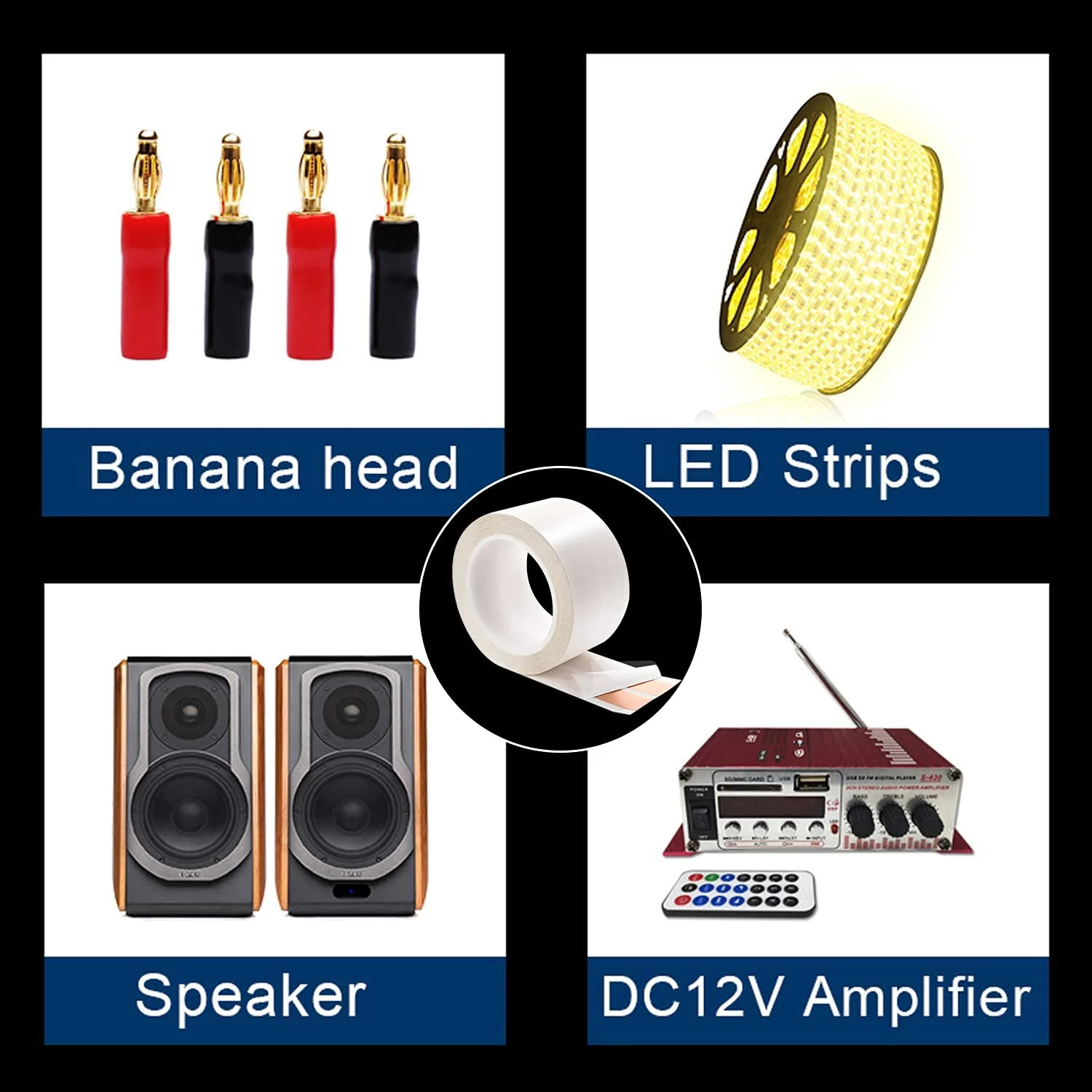 FRANKEVER 16-Gauge Hidden Flat Speaker Wire Audio Cable Suitable for Audio Wire LED Lighting Low Voltage Appliance Connection