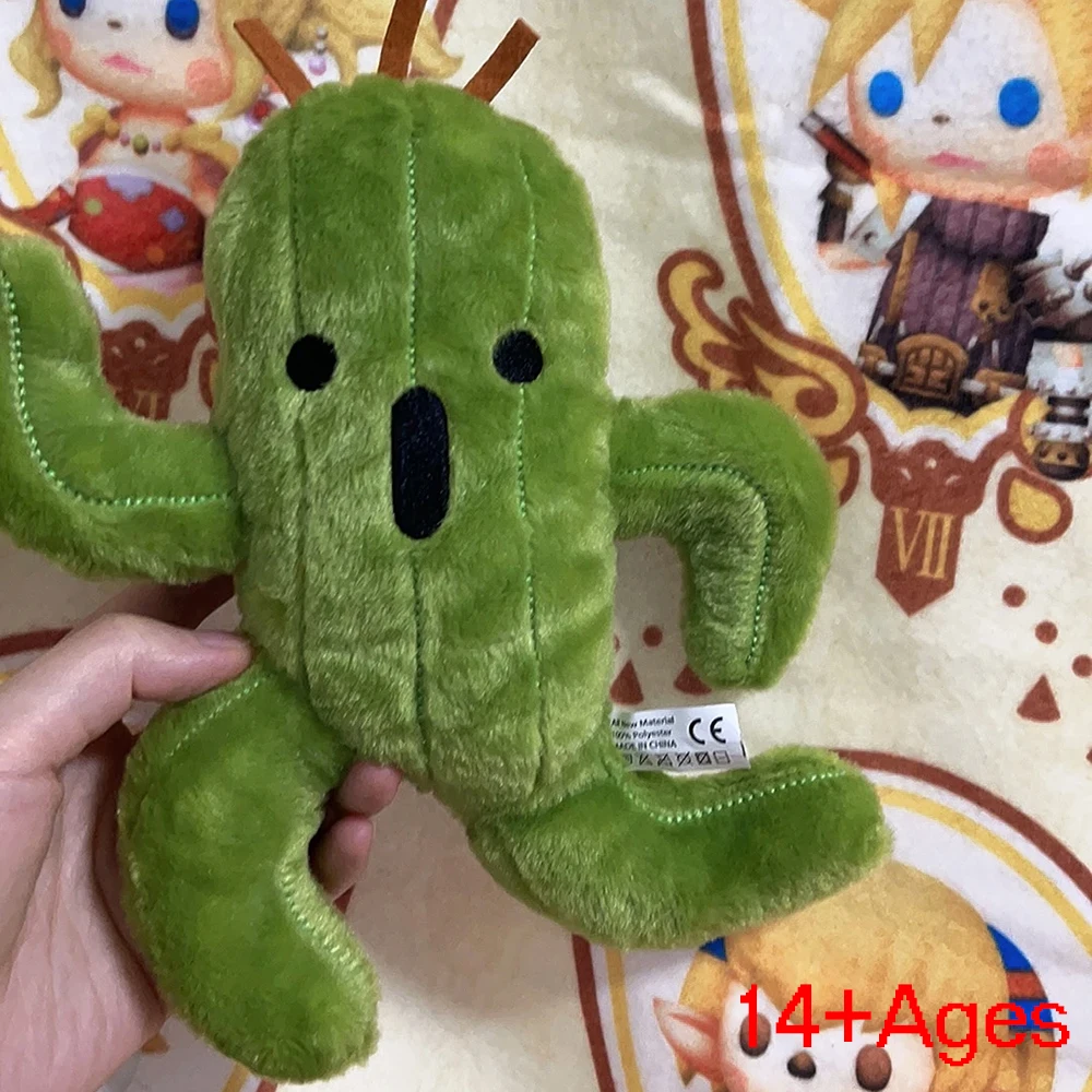 Game Final Fantasy Cactuar Cosplay Doll Cute Green Cactus Plush Stuffed Cotton Doll Adult Collection Room Decoration