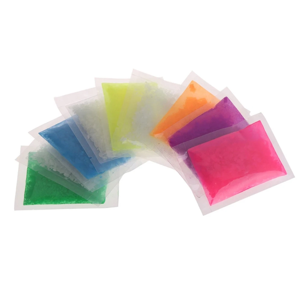 2 pacotes de decorações de unhas azuis de areia luminosa para arte glitter pó fluorescente brilhante betta peixe