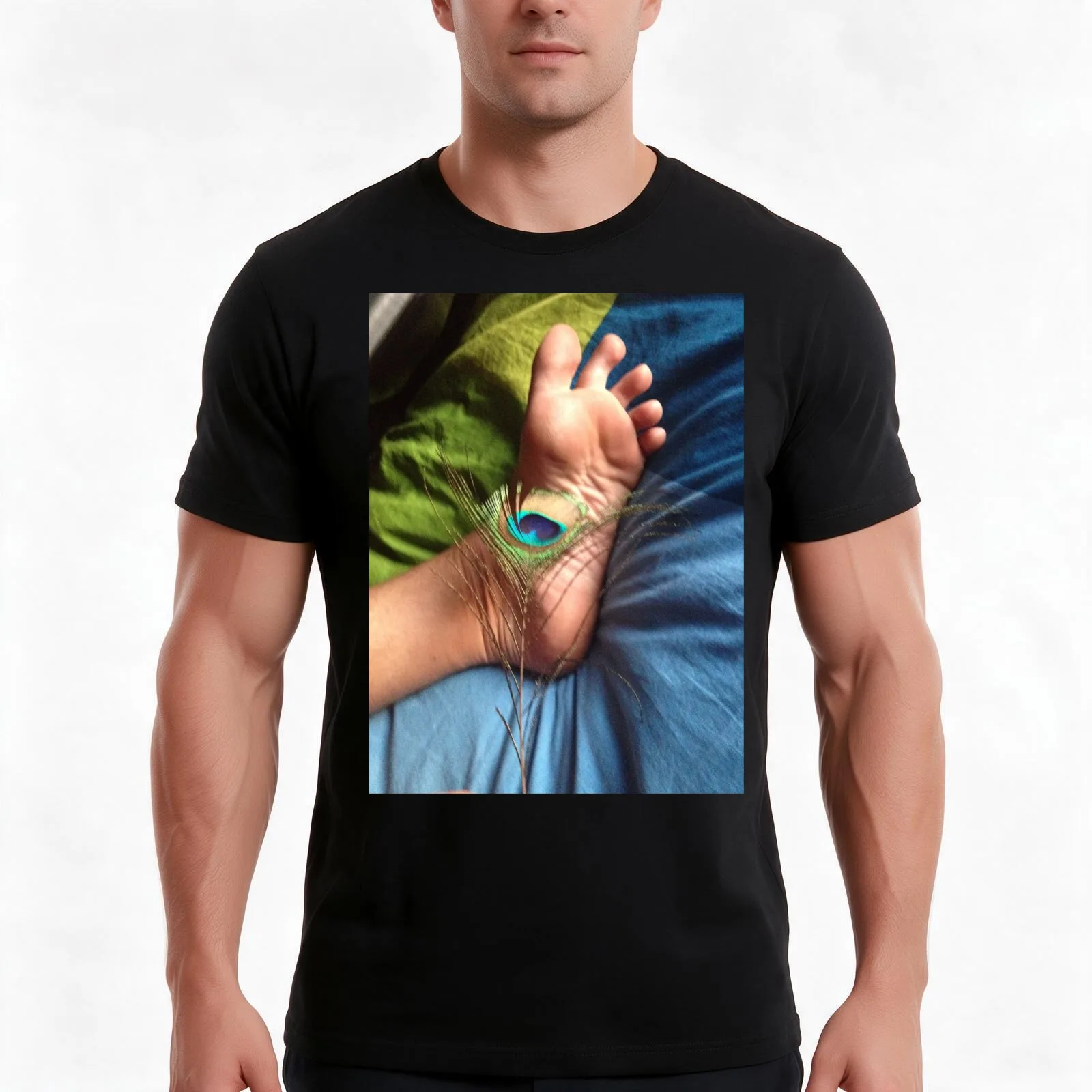 Tickle my Tootsies T-Shirt, Summer Casual Cotton Tee, Oversized Streetwear Tops, Vintage Graphic Print, Loose Fit Short Sleeve