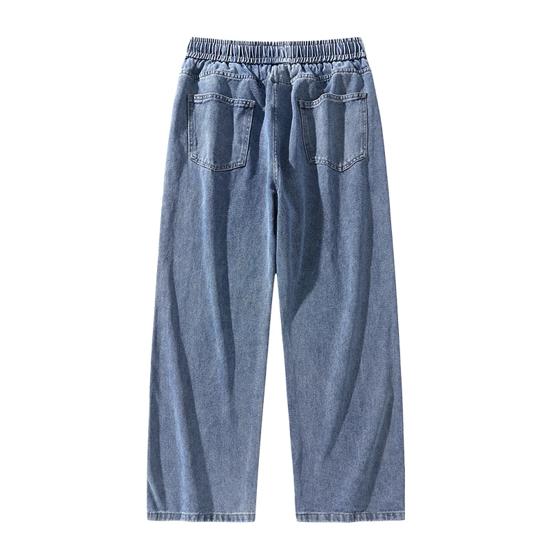 Men's American Style Loose Straight Leg Jeans Vintage Spring Summer New Arrival Drapey Trendy Wide Leg Long Pants