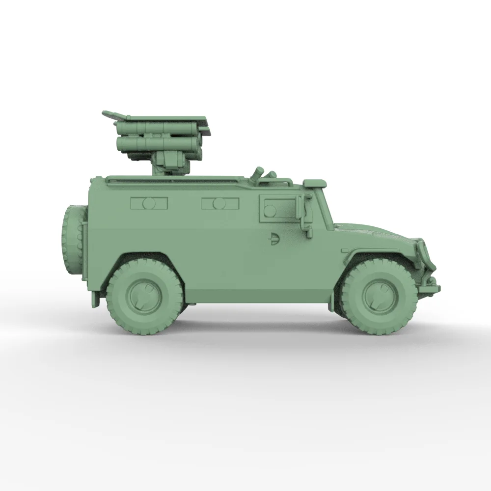 SSMODEL SS385 1/48 1/87 1/160 1/220 Kit de modelo militar Rússia 9P163-3 Veículo blindado Kornet-Em