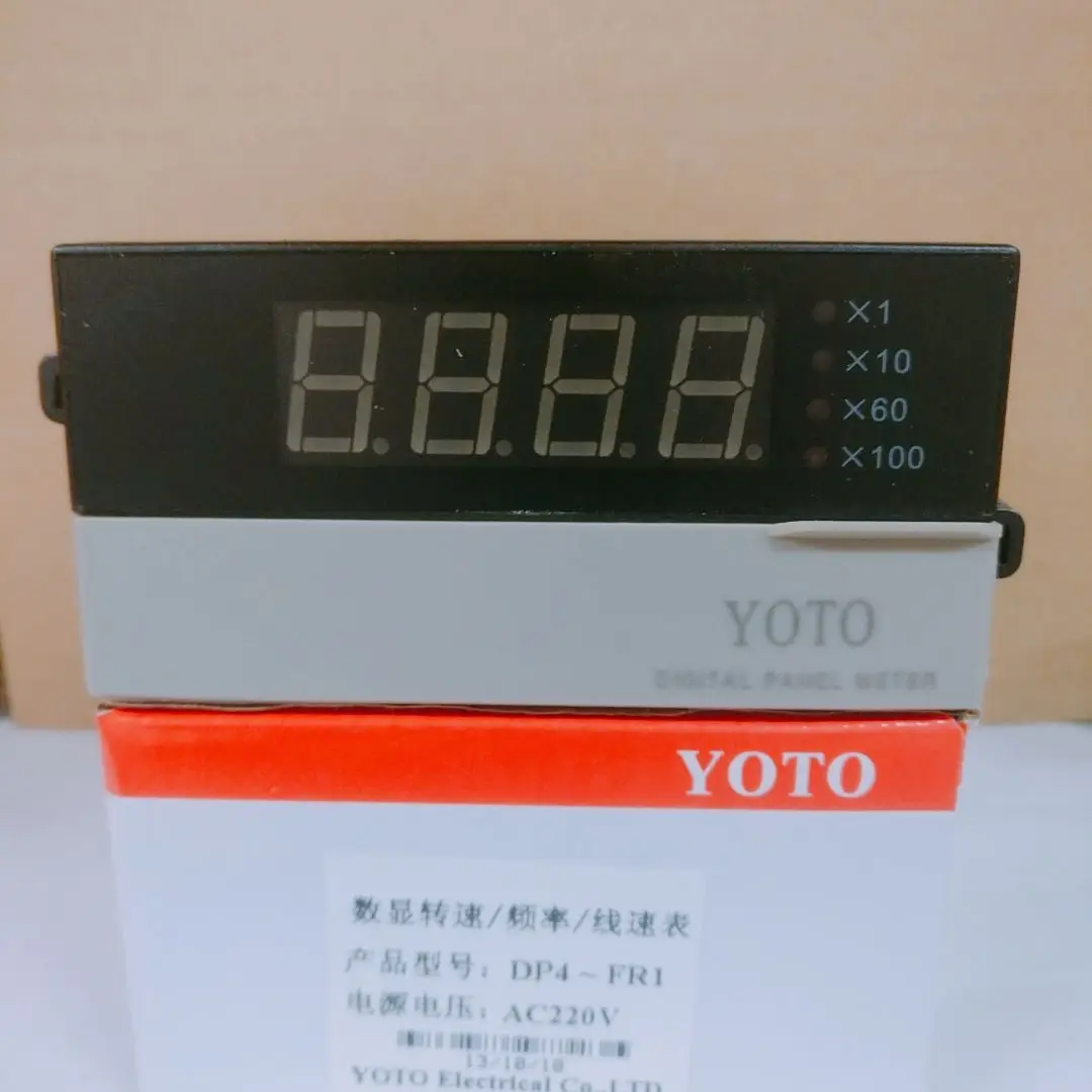 

Beiqi Electric YOTO digital display speed/line speed/frequency meter DP4-FR1 220VAC (auxiliary 12VDC)