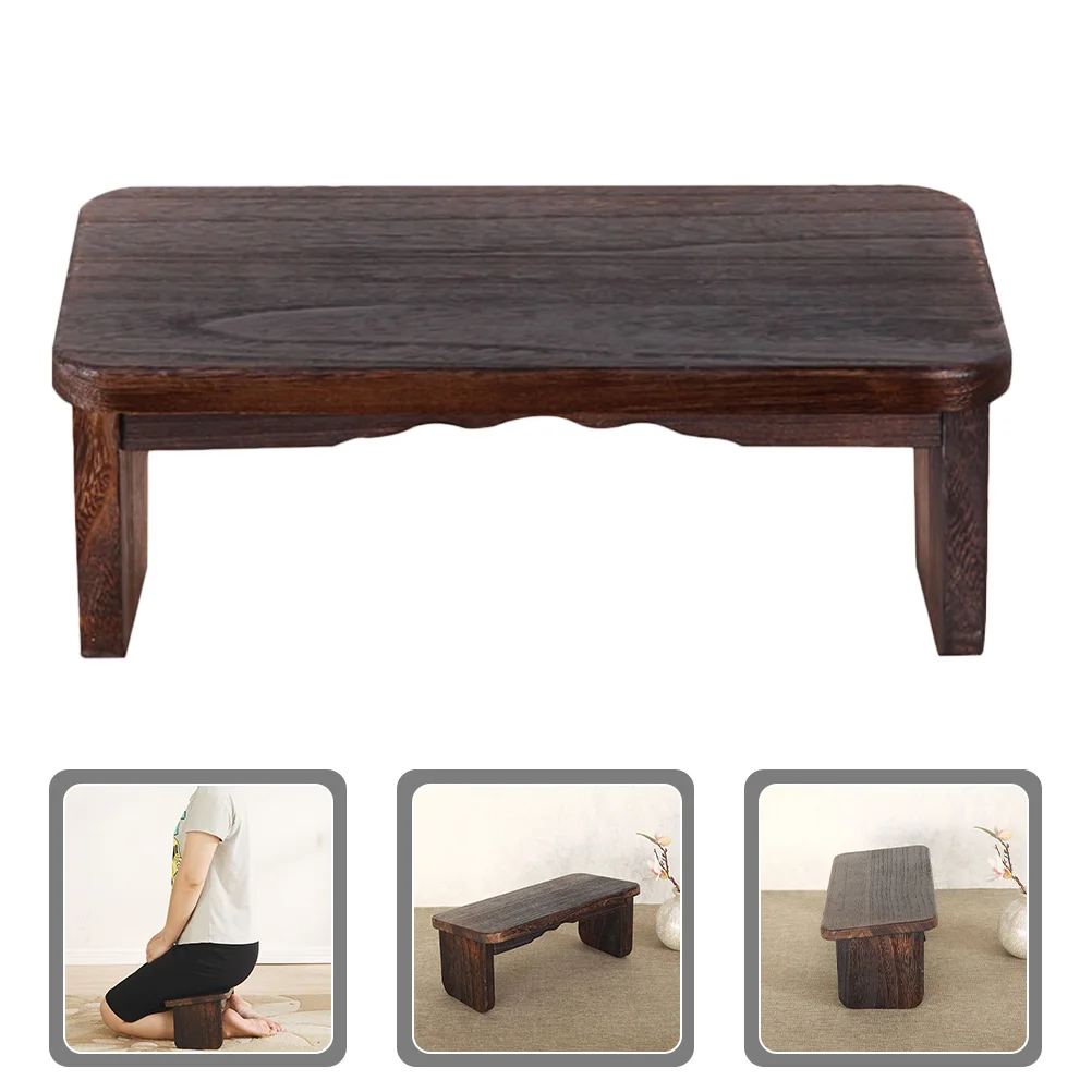 

Portable Wood Stools Zen Stool Meditation Bench Temple Foldable Kneel Mat Kneeling Pad