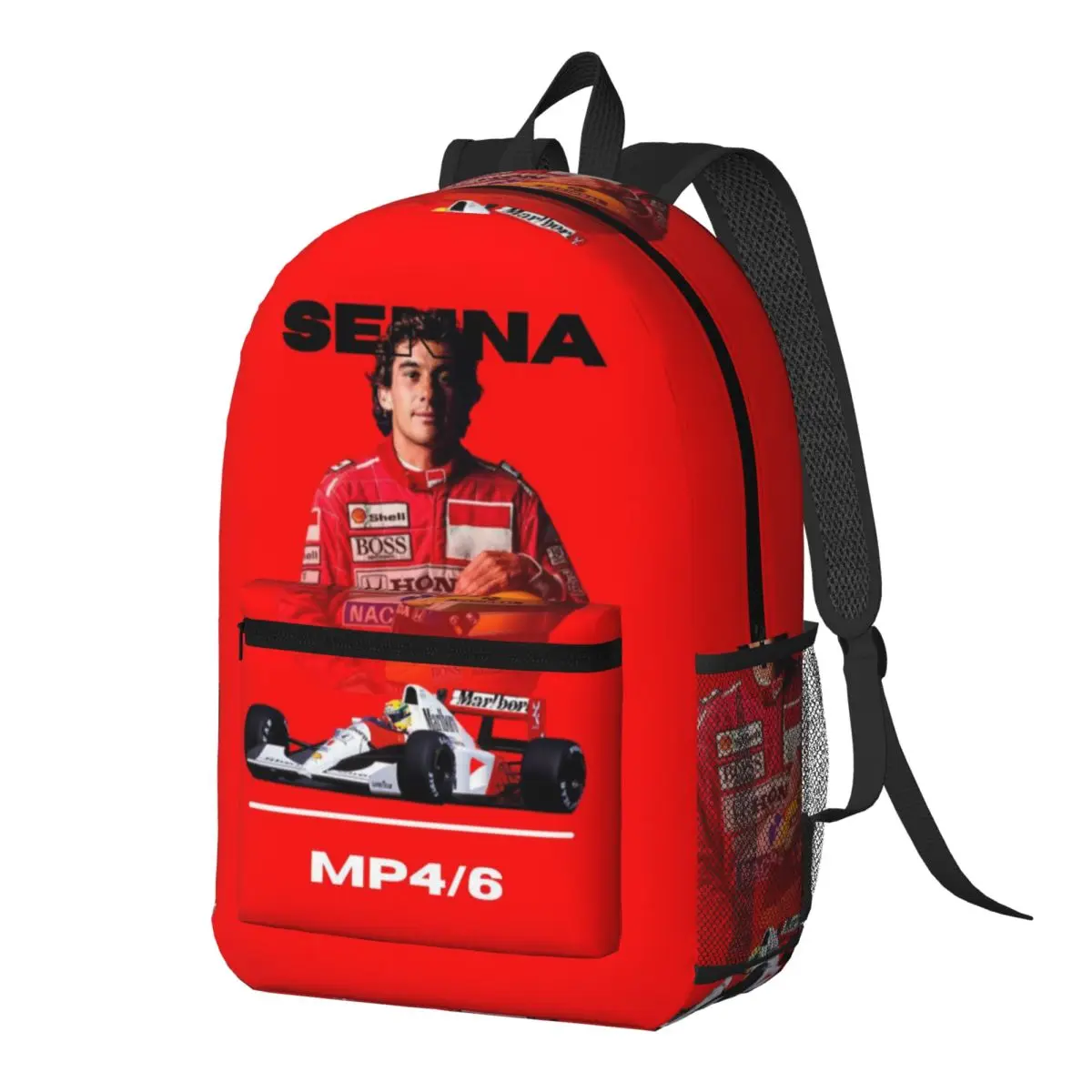 Рюкзак Ayrton Senna 1991 Helmet Racing, вместительный рюкзак для детей, школьная сумка, сумки на плечо для мужчин и женщин